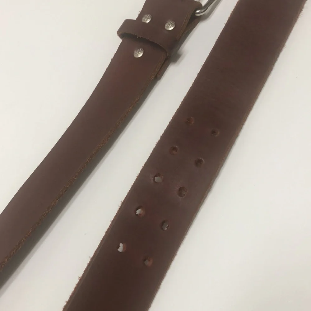 Wide brown leather belt!
